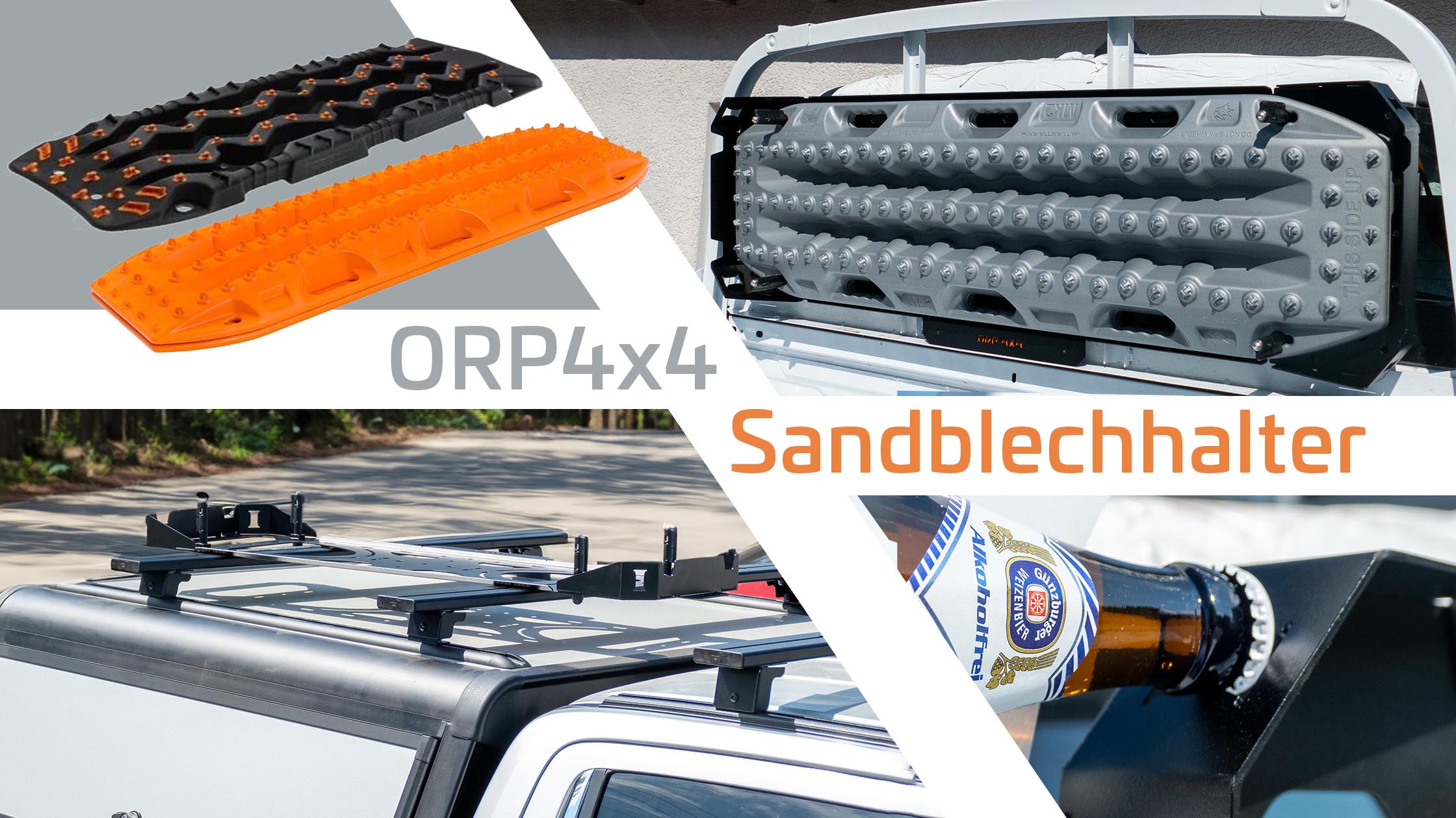 Neu: Der ORP4x4 Universal Sandblechhalter