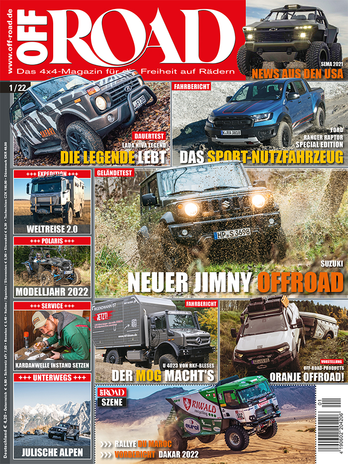 ORP im Off Road Magazin. Unser umgebauter Ford Ranger und wir werden in der neusten Ausgabe 01/22 des Off Road Magazins vorgestellt.