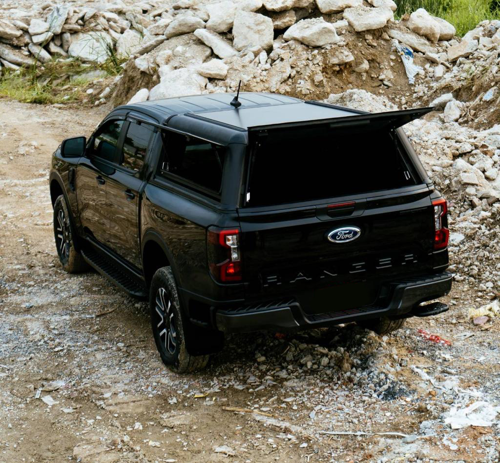 Image shows the modular hardtop TopUp for the new Ford Ranger and Ford Ranger Raptor 2023